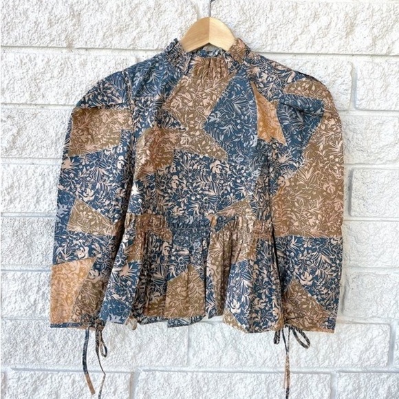 HUNTER BELL NWOT Willa Top in Prairie Patchwork size large - Picture 5 of 12